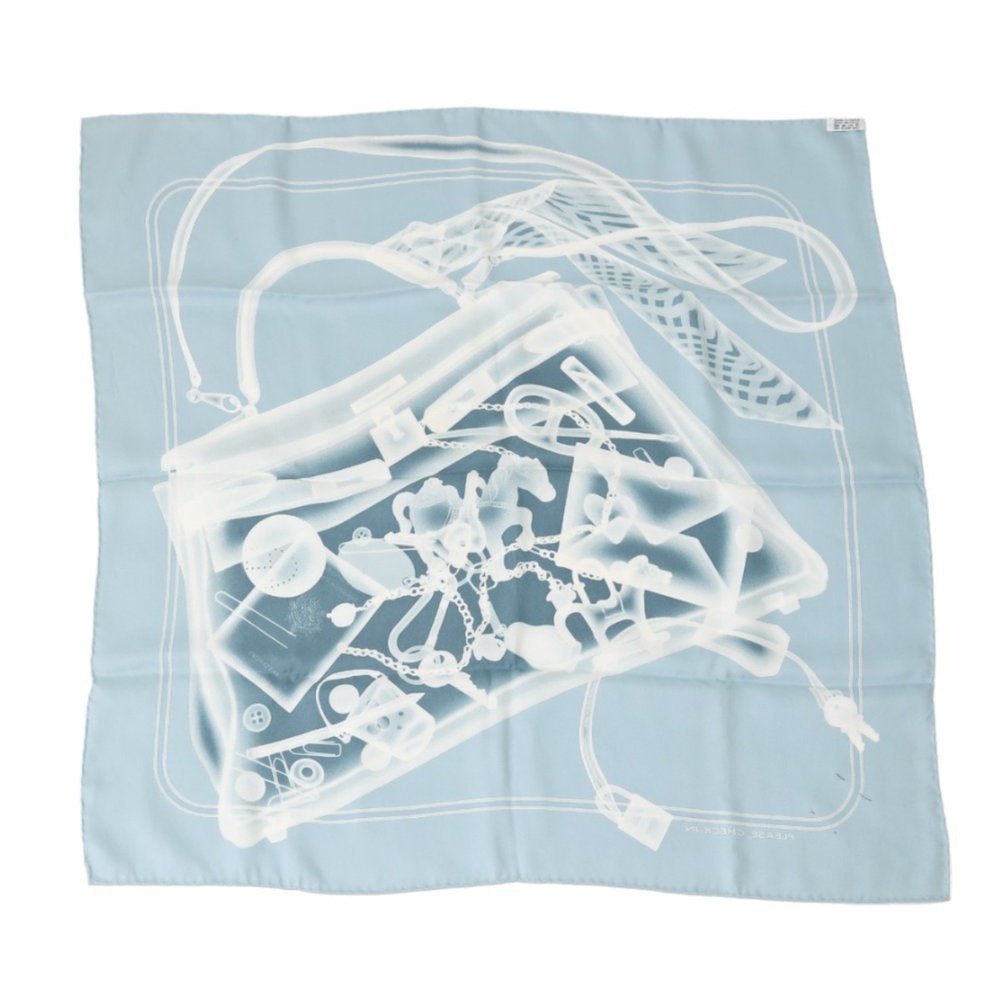 HERMES Authentic Blue Scarf - Picture 3 of 7
